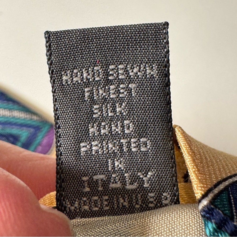Nice High End Yellow Robert Talbott Best of Class Silk Neck Tie Italy MINTY - Picture 11 of 11